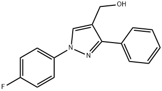 (1-(4-FLUOROPHENYL)-3-PHENYL-1H-PYRAZOL-4-YL)METHANOL Struktur