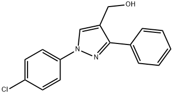 (1-(4-CHLOROPHENYL)-3-PHENYL-1H-PYRAZOL-4-YL)METHANOL Struktur