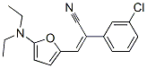 Benzeneacetonitrile,  3-chloro--alpha--[[5-(diethylamino)-2-furanyl]methylene]- Struktur