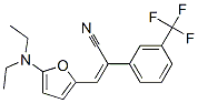 Benzeneacetonitrile,  -alpha--[[5-(diethylamino)-2-furanyl]methylene]-3-(trifluoromethyl)- Struktur