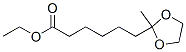 2-Methyl-1,3-dioxolane-2-hexanoic acid ethyl ester Struktur