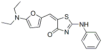 4(5H)-Thiazolone,  5-[[5-(diethylamino)-2-furanyl]methylene]-2-(phenylamino)- Struktur