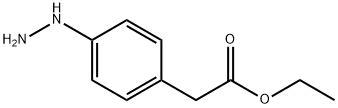 Benzeneacetic acid, 4-hydrazino-, ethyl ester (9CI) Struktur