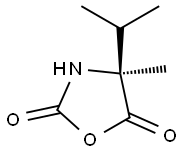 2,5-Oxazolidinedione,4-methyl-4-(1-methylethyl)-,(4S)-(9CI) Struktur