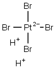 dihydrogen tetrabromoplatinate  Struktur