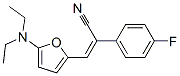 Benzeneacetonitrile,  -alpha--[[5-(diethylamino)-2-furanyl]methylene]-4-fluoro- Struktur