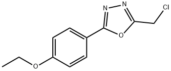 2-(CHLOROMETHYL)-5-(4-ETHOXYPHENYL)-1,3,4-OXADIAZOLE Struktur