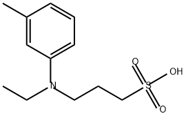 3-[ethyl(3-methylphenyl)amino]propanesulphonic acid Struktur