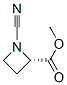 2-Azetidinecarboxylicacid,1-cyano-,methylester,(2S)-(9CI) Struktur