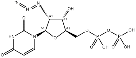 2'-azido-2'-deoxyuridine 5'-diphosphate Struktur