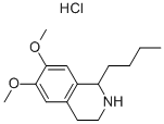 1-BUTYL-6,7-DIMETHOXY-1,2,3,4-TETRAHYDROISOQUINOLINE HYDROCHLORIDE Struktur