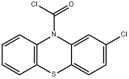 2-chloro-10H-phenothiazine-10-carbonyl chloride Struktur