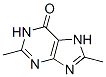 1,7-Dihydro-2,8-dimethyl-6H-purin-6-one Struktur