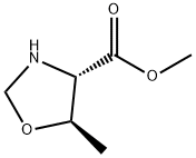 4-Oxazolidinecarboxylicacid,5-methyl-,methylester,(4S,5R)-(9CI) Struktur