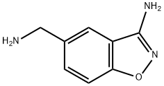 1,2-Benzisoxazole-5-methanamine,3-amino-(9CI) Struktur