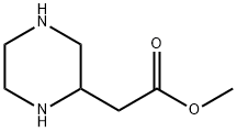 2-Piperazineaceticacid,methylester(9CI) Struktur