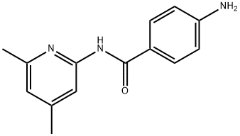 4-Amino-N-(4,6-dimethyl-2-pyridinyl)benzamide Struktur