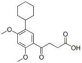 5-cyclohexyl-2,4-dimethoxy-gamma-oxobenzenebutyric acid Struktur