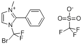 1-BROMODIFLUOROMETHYL-2-PHENYLL-3-METHYL-IMIDAZOILUM TRIFLATE Struktur