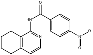 4-Nitro-N-(5,6,7,8-tetrahydro-1-isoquinolinyl)benzamide Struktur