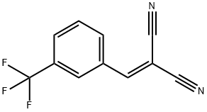 2-(3-TRIFLUOROBENZYLIDENE)-MALONONITRILE Struktur