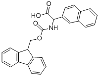 [(9H-FLUOREN-9-YLMETHOXYCARBONYLAMINO)]-NAPHTHALEN-2-YL-ACETIC ACID Struktur