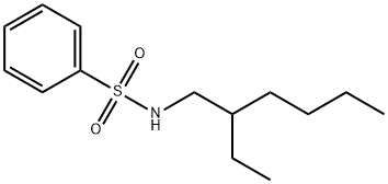 N-(2-ethylhexyl)benzenesulphonamide Struktur