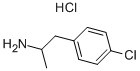 DL-P-CHLOROAMPHETAMINE HYDROCHLORIDE Struktur