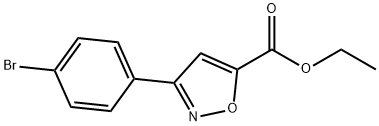 ETHYL 5-(4-BROMOPHENYL)ISOXAZOLE-3-CARBOXYLATE Struktur