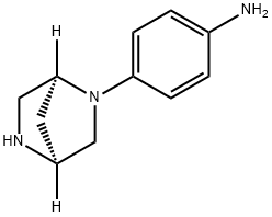 Benzenamine, 4-(1S,4S)-2,5-diazabicyclo[2.2.1]hept-2-yl- (9CI) Struktur