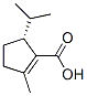 1-Cyclopentene-1-carboxylicacid,2-methyl-5-(1-methylethyl)-,(5R)-(9CI) Struktur