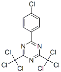 4,6-Bis-(trichloromethyl)-2-(4-chlorophenyl)-1,3,5-triazine Struktur