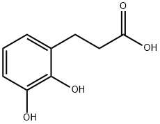 2,3-dihydroxyphenylpropionic acid Struktur