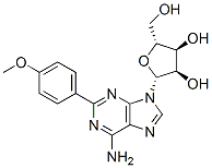 2-(p-methoxyphenyl)adenosine Struktur