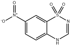 7-Nitro-1,1-dioxo-1,4-dihydro-1l6-benzo[1,2,4]thiadiazine Struktur