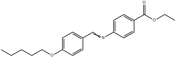 ETHYL 4-(4-PENTYLOXYBENZYLIDENEAMINO)BENZOATE Struktur