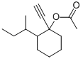 1-ethynyl-2-(1-methylpropyl)cyclohexyl acetate Struktur