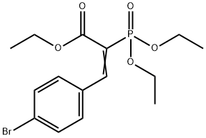 2-(ジエトキシホスフィニル)-3-(4-ブロモフェニル)プロペン酸エチル 化學(xué)構(gòu)造式