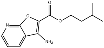 Furo[2,3-b]pyridine-2-carboxylic acid, 3-aMino-, 3-Methylbutyl ester Struktur