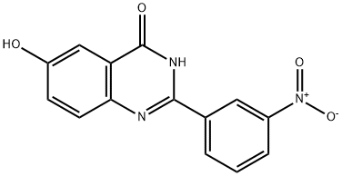 6-hydroxy-2-(3-nitrophenyl)quinazolin-4(3H)-one Struktur