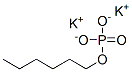 Phosphoric acid, hexyl ester, potassium salt Struktur