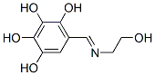 1,2,3,4-Benzenetetrol, 5-[[(2-hydroxyethyl)imino]methyl]- (9CI) Struktur