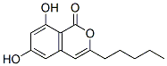 6,8-Dihydroxy-3-pentylisochromen-1-one Struktur