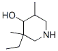 4-Piperidinol, 3-ethyl-3,5-dimethyl- (9CI) Struktur