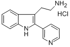 2-(2-PYRIDIN-3-YL-1H-INDOL-3-YL)ETHANAMINE MONOHYDROCHLORIDE Struktur