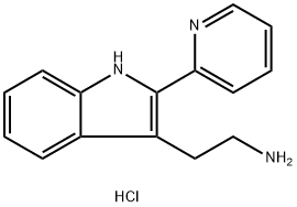 2-(2-PYRIDIN-2-YL-1H-INDOL-3-YL)ETHANAMINE MONOHYDROCHLORIDE Struktur