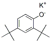 potassium 2,4-di-tert-butylphenolate Struktur