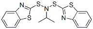 N-benzothiazol-2-ylsulfanyl-N-propan-2-yl-benzothiazole-2-sulfenamide Struktur