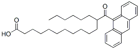 12-(9-anthroyl)stearic acid Struktur