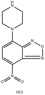 4-Nitro-7-(1-piperazinyl)-2,1,3-benzoxadiazole Hydrochloride Struktur